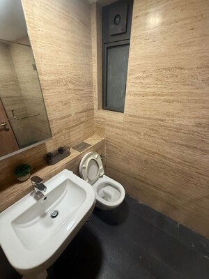 Bathroom in 2 BHK Apartment at Maimoon Apartment, Prabhadevi – for Rent