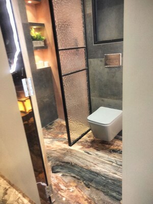 Bathroom in 3 BHK Apartment at Omkar Alta Monte, Malad East – for Rent
