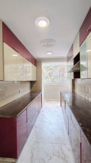 Kitchen in 3 BHK Apartment at Sector 10 Dwarka – for Rent