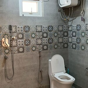Bathroom in 3 BHK Apartment at Sector 10 Dwarka – for Rent