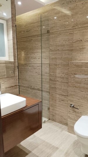 Bathroom in 3 BHK Apartment at Sector 10 Dwarka – for Rent