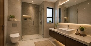 Building Lobby in 4 BHK Villa at Aluva – for Sale