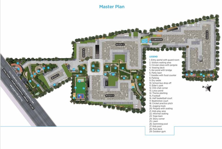 Master Plan, salarpuria-sattva-aeropolis 3 Bedroom 1004 Sq.Ft. Apartment In Devanahalli Bangalore 10399686