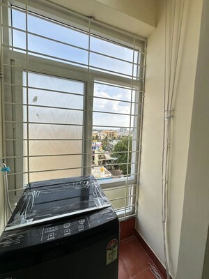 Staircase in 2 BHK Apartment at Bhoganhalli – for Rent