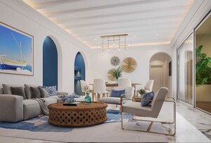 Living Room in 4 BHK Apartment at Sobha Windsor, Whitefield – for Sale