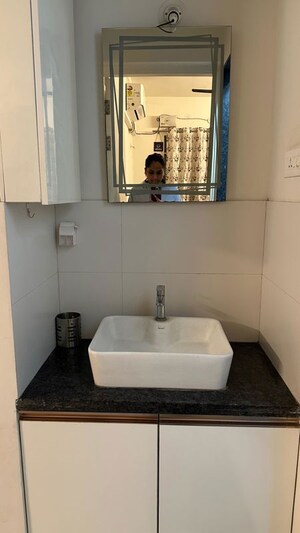 Bathroom in 1 BHK Apartment at Rohan Ipsita, Hinjewadi – for Rent