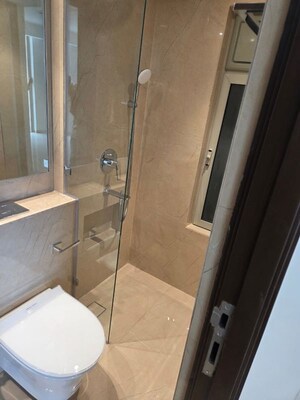 Bathroom in 1 BHK Apartment at Hiranandani Highland, Powai – for Rent