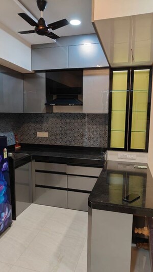 Kitchen in 1 BHK Apartment at Lodha Crown Quality Homes, Majiwada – for Rent