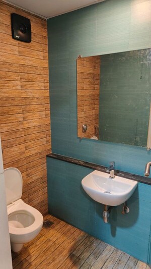 Bathroom in 1 BHK Apartment at Lodha Crown Quality Homes, Majiwada – for Rent