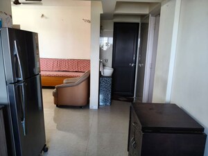 Living Room in 1 BHK Apartment at Akshay Center, Wakad – for Rent
