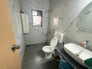 Bathroom in 3 BHK Villa at Mont Vert Tranquille Row Houses, Wakad – for Rent