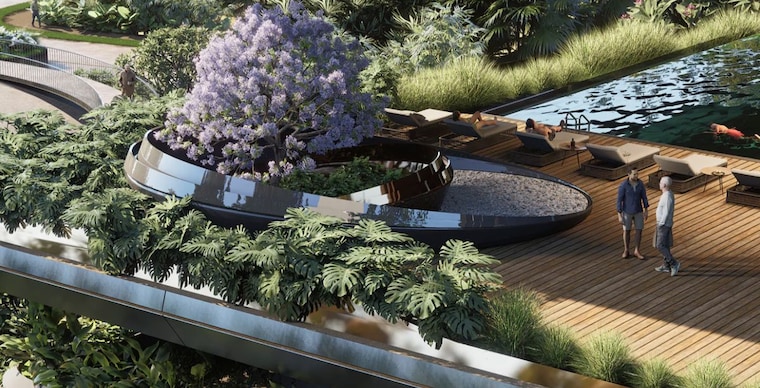 Garden, bricks-the-earthscape 3 Bedroom 1844 Sq.Ft. Apartment In Kacharakanahalli Bangalore 10399952