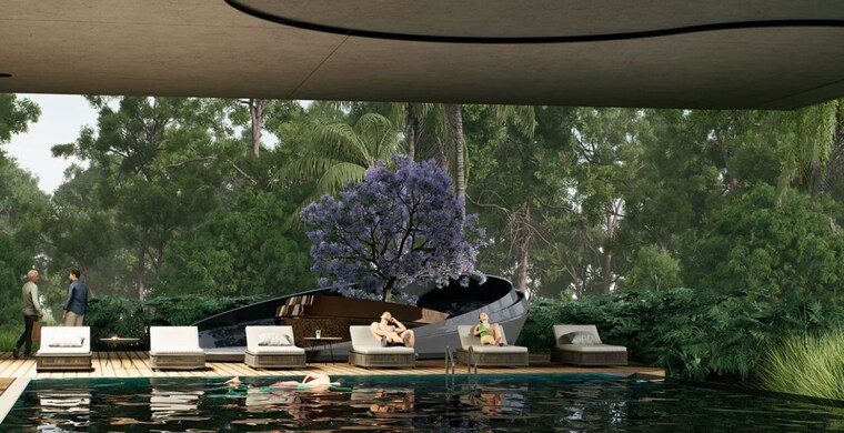 Swimming Pool, bricks-the-earthscape 3 Bedroom 1844 Sq.Ft. Apartment In Kacharakanahalli Bangalore 10399952