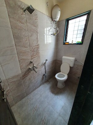 Bathroom in 1 RK Apartment at Guru Angad CHS, Bopodi – for Rent