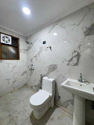 Bathroom in 2 BHK Builder Floor at Chattarpur – for Rent