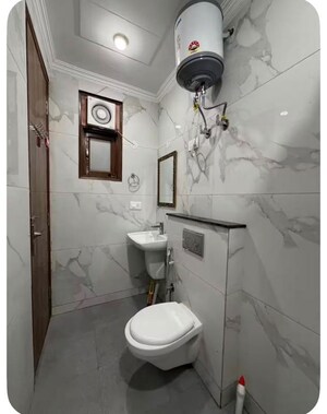 Bathroom in 3 BHK Builder Floor at Chattarpur – for Rent