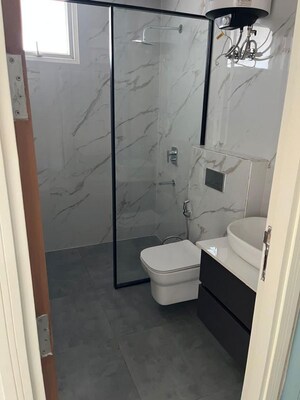 Bathroom in 3 BHK Apartment at Green Valley Residencia, Ghazipur – for Rent