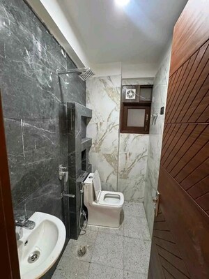 Bathroom in 1 BHK Builder Floor at Chattarpur – for Rent