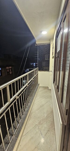 Balcony in 3 BHK Builder Floor at Malviya Nagar – for Rent