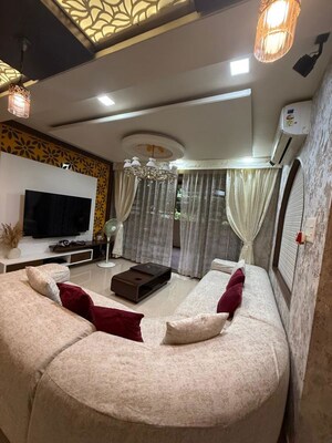 Living Room in 2 BHK Apartment at Aaiji Vivanta, Balewadi – for Rent