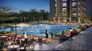 Swimming Pool in 3 BHK Apartment at Puravankara Purva Atmosphere, Thanisandra Main Road – for Sale