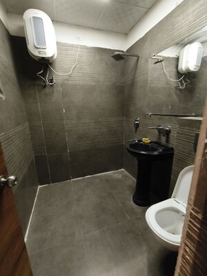 Bathroom in 3 BHK Builder Floor at Motia Royal Citi Apartments, Ghazipur – for Rent