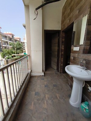 Balcony in 3 BHK Builder Floor at Motia Royal Citi Apartments, Ghazipur – for Rent