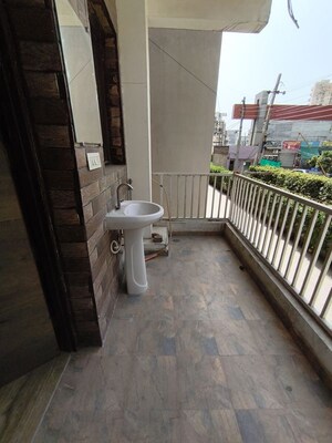 Balcony in 3 BHK Builder Floor at Motia Royal Citi Apartments, Ghazipur – for Rent