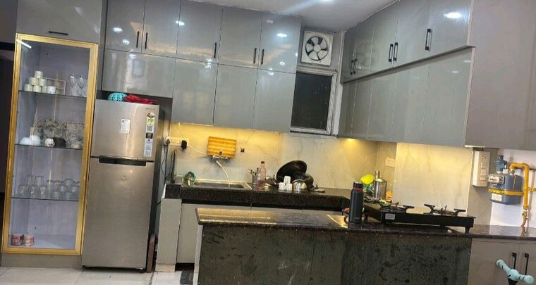 Kitchen, avj-heightss 2 Bedroom 1100 Sq.Ft. Apartment In Zeta I Greater Noida Greater Noida 10400233