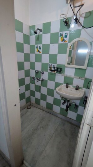 Bathroom in 2 BHK Builder Floor at Saket – for Rent