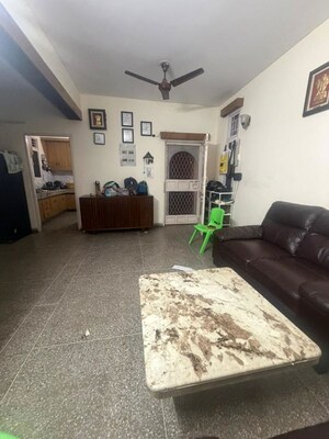 Living Room in 3 BHK Builder Floor at Vijay Ratan Vihar, Sector 15 – for Rent