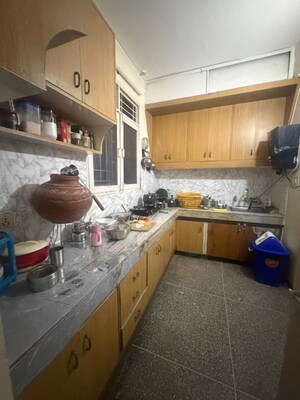 Kitchen in 3 BHK Builder Floor at Vijay Ratan Vihar, Sector 15 – for Rent