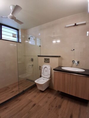 Bathroom in 3 BHK Builder Floor at South City 1 – for Rent