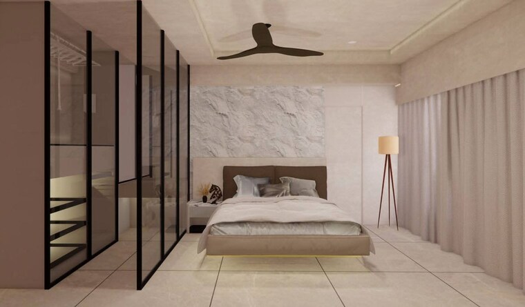 Bedroom, raheja-princess 3 Bedroom 1850 Sq.Ft. Apartment In Prabhadevi Mumbai 10400390