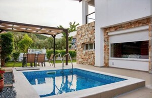 Swimming Pool in 3 BHK Villa at Sri Mytri Aavasa, Mokila – for Sale