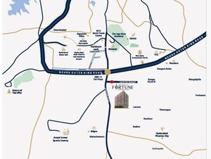 3 BHK Apartment – Map Location View at EAPL Sri Tirumala Fortune, Tukkuguda - for Sale