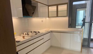 Kitchen in 4 BHK Apartment at Rustomjee Crown, Prabhadevi – for Sale