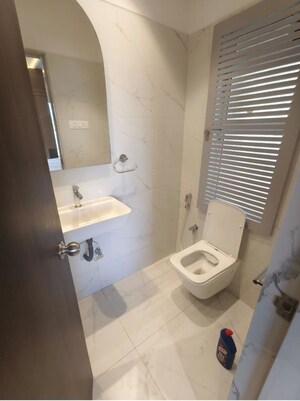 Bathroom in 3 BHK Apartment at Sigma Emerald, Santacruz East – for Rent