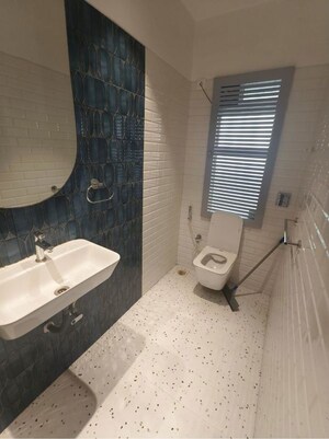 Bathroom in 3 BHK Apartment at Sigma Emerald, Santacruz East – for Rent