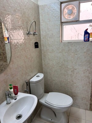 Bathroom in 2.5 BHK Builder Floor at Wave Floors, Mahurali – for Rent