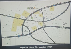 2 BHK Apartment – Map Location View at Signature Global City, Sector 37d - for Sale