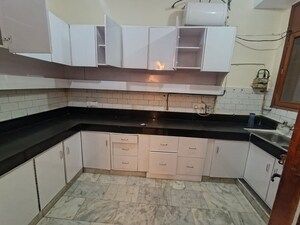 Kitchen in 3 BHK Builder Floor at Malviya Nagar – for Rent