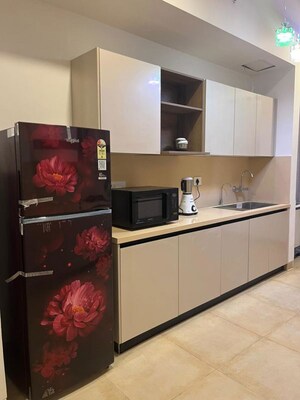 Kitchen in 4 BHK Apartment at Emaar Orange Castle, Gomti Nagar – for Rent
