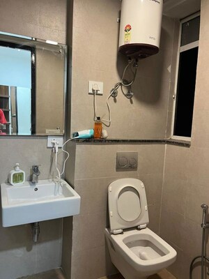 Bathroom in 4 BHK Apartment at Emaar Orange Castle, Gomti Nagar – for Rent