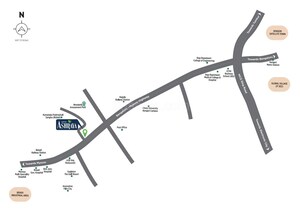 3 BHK Apartment – Map Location View at Salarpuria Sattva Ashraya, Bidadi - for Sale