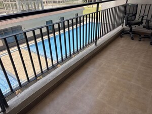 Balcony in 3 BHK Apartment at Pareena Express Heights, Sector 99 – for Rent