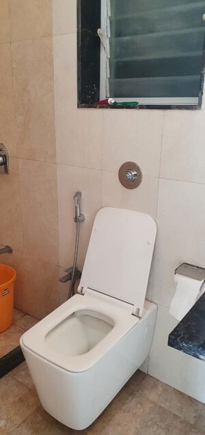 Bathroom in 1 BHK Apartment at Aspen Park, Goregaon East – for Rent