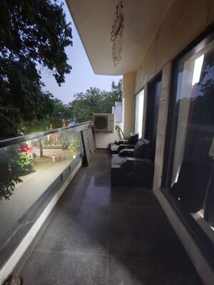 Balcony in 3 BHK Builder Floor at Ansal API Vyapar Kendra, Sector 43 – for Rent