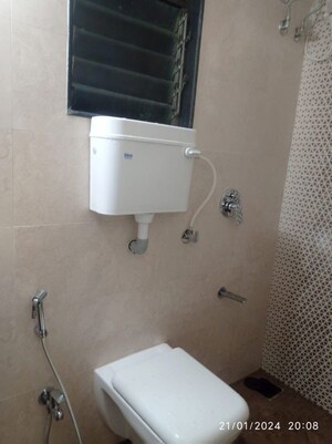 Bathroom in 1 BHK Apartment at Bhoomi Samarth C Wing, Goregaon East – for Rent