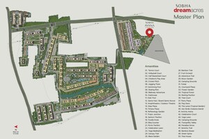 Master Plan in 3 BHK Apartment at Sobha Ayana, Panathur – for Sale